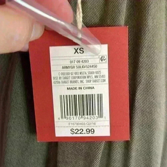 Mossimo Women's dress Army green sleeveless Size XS NWT - Picture 5 of 7